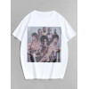 Tricou Bruce Lee, Chuck Norris, Sylvester Stallone, Arnold Schwarzenegger din bumbac